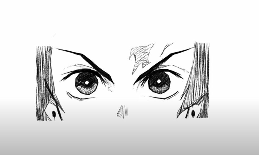 eyebrows drawing anime